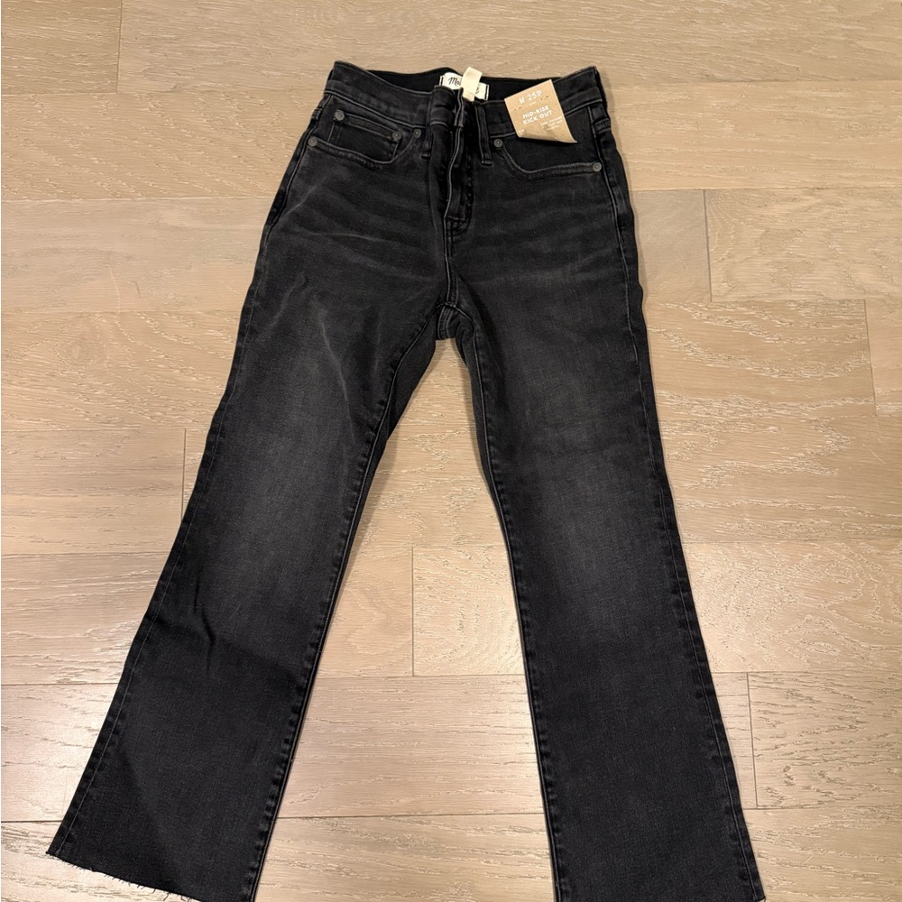 NWT Madewell Petite Kick Out Crop Jeans